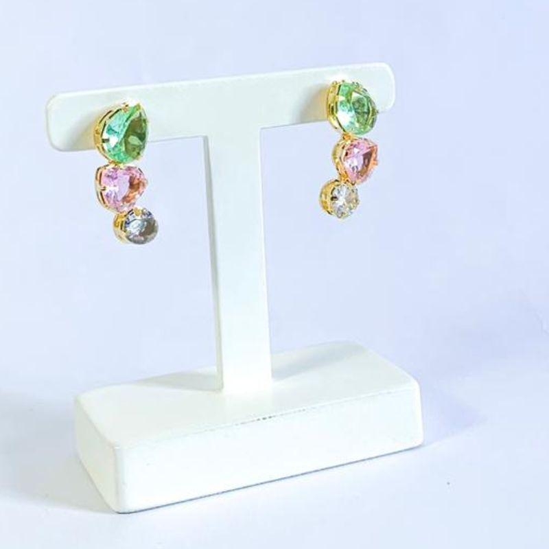 Brinco Gotas Coloridas