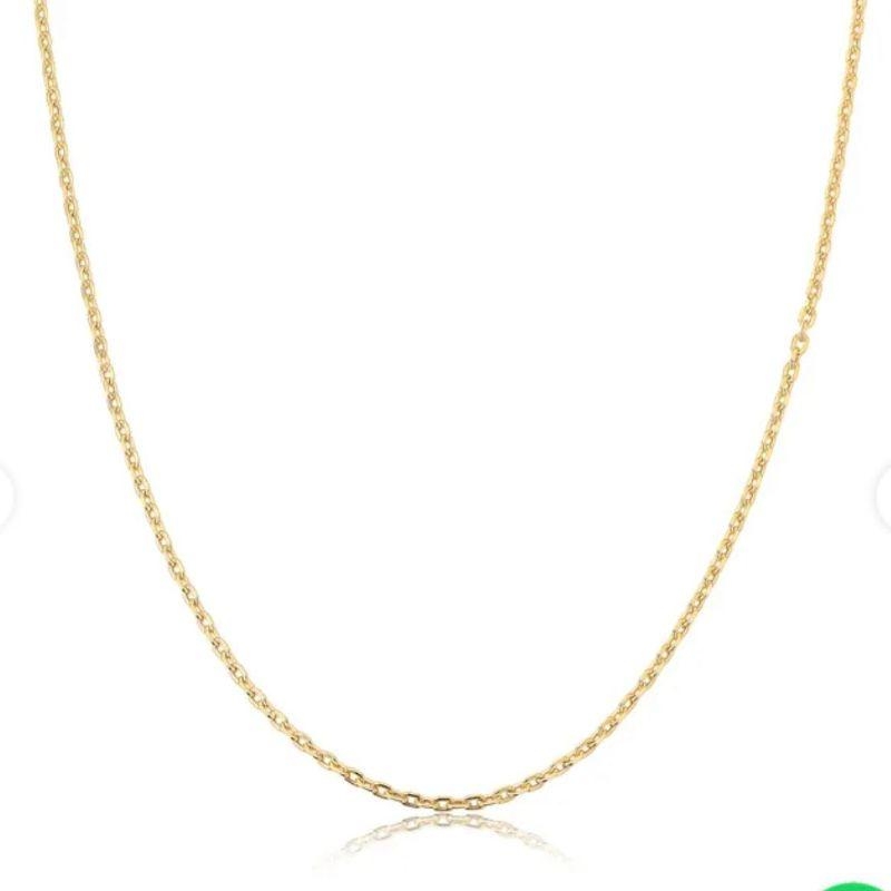 Colar Cadeadinho 70cm Ouro