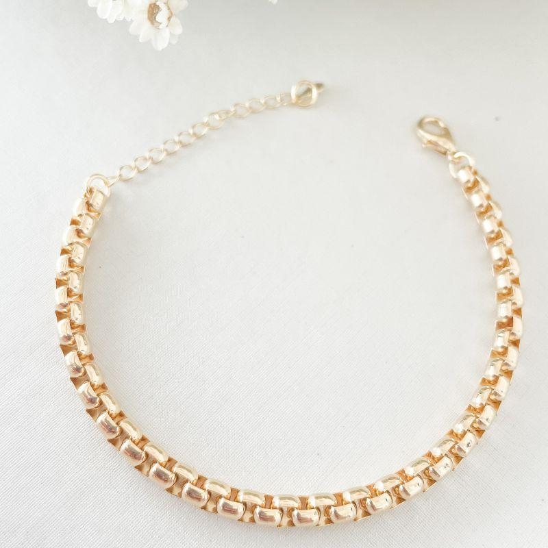 Colar Pipoca 3mm 70cm Ouro