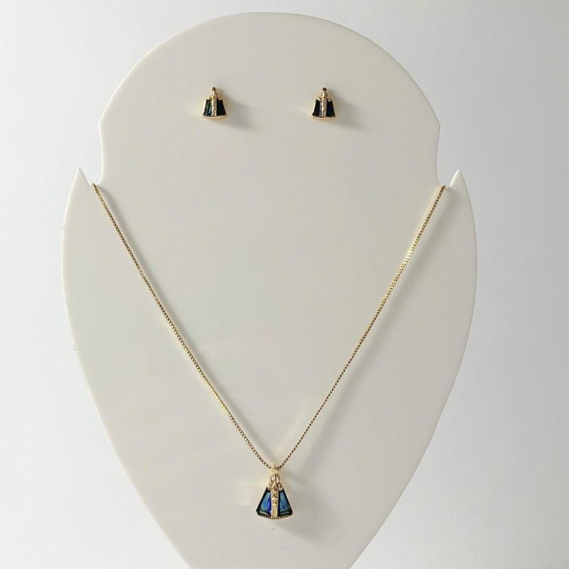 Conjunto Nossa Senhora Atemp Ouro