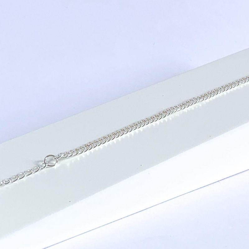 Pulseira Elos Duplos Prata