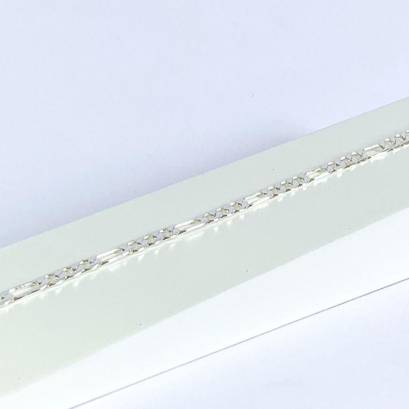 Pulseira Masculina 3x1 6mm  Prata