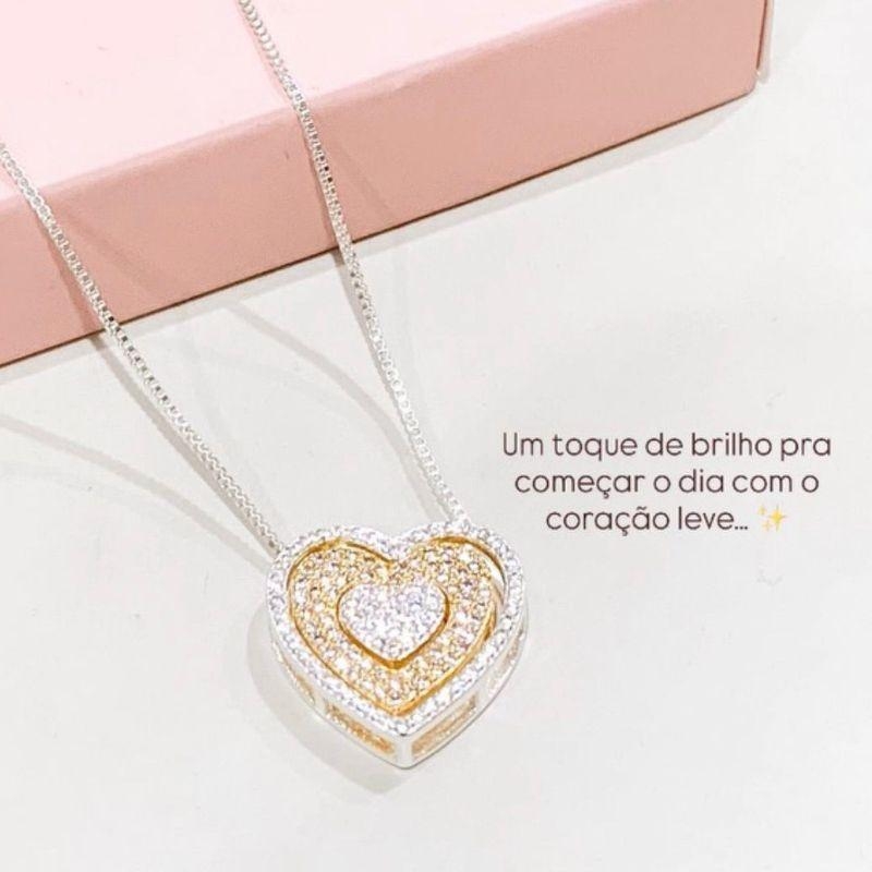 Colar Coração 8 Opções de Uso