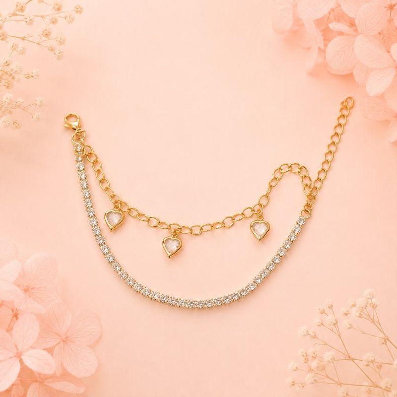 Pulseira Dupla Cravejada