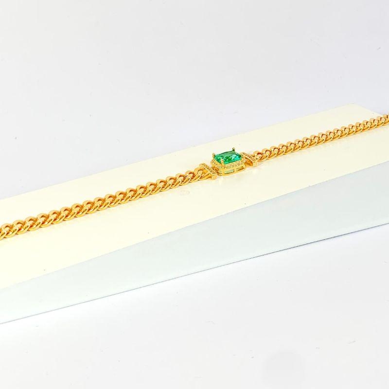 Pulseira Groumet e Pingente Colors