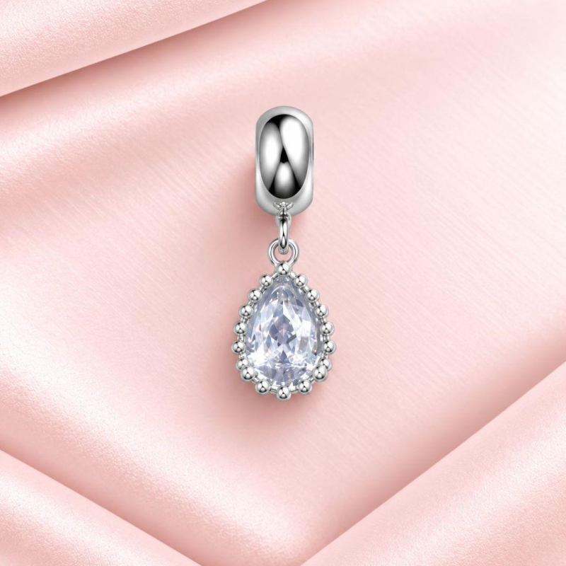 Berloque Gota Cristal
