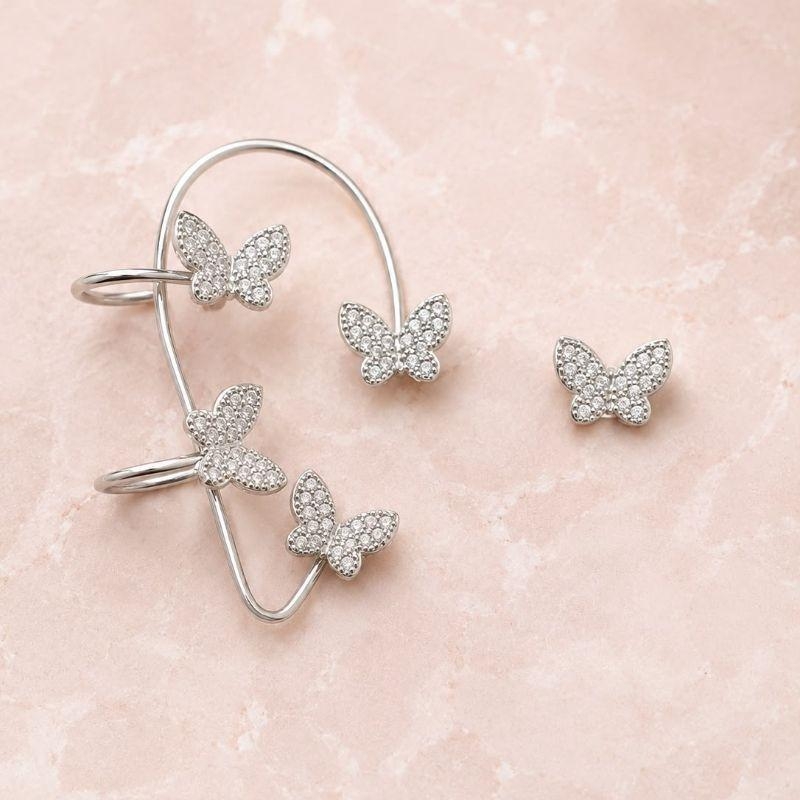 Brinco Borboleta Ear Clip