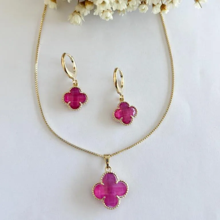 Conjunto Trevo Brinco Click