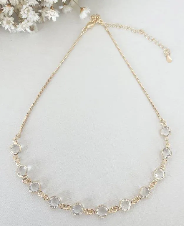 Colar Chocker Cristais
