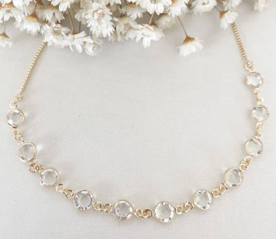 Colar Chocker Cristais