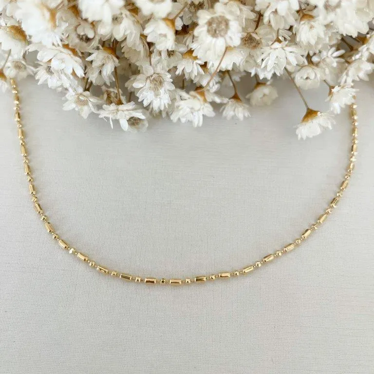 Colar Chocker Traços e Esferas