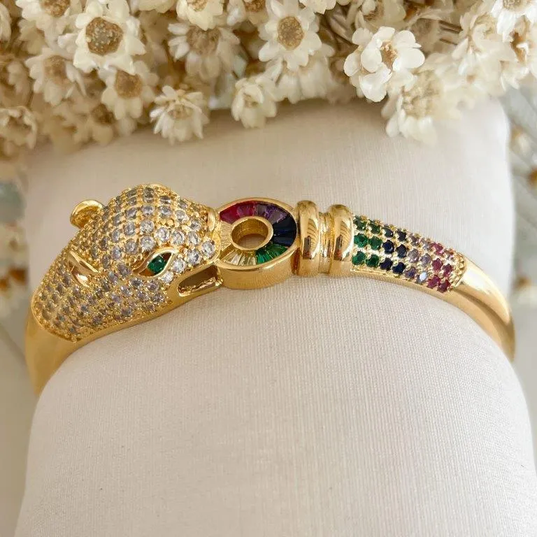 Pulseira Bracelete Tigre Colorido