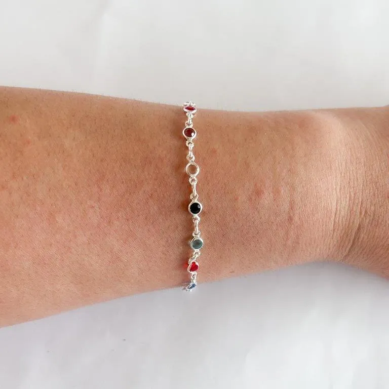 Pulseira Cristais Colors