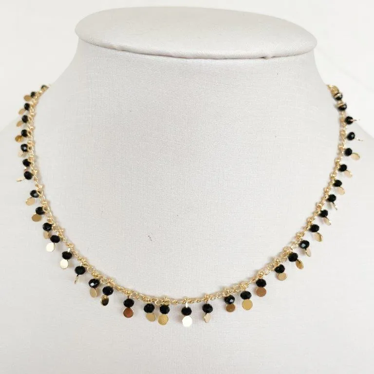Colar Chocker Pontos Negros