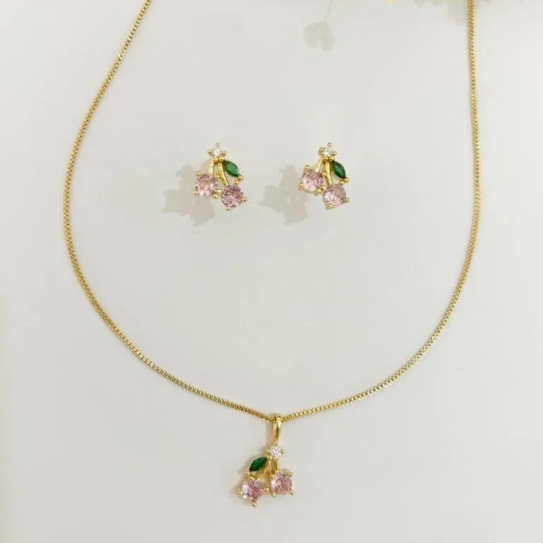 Conjunto Cereja Rosa