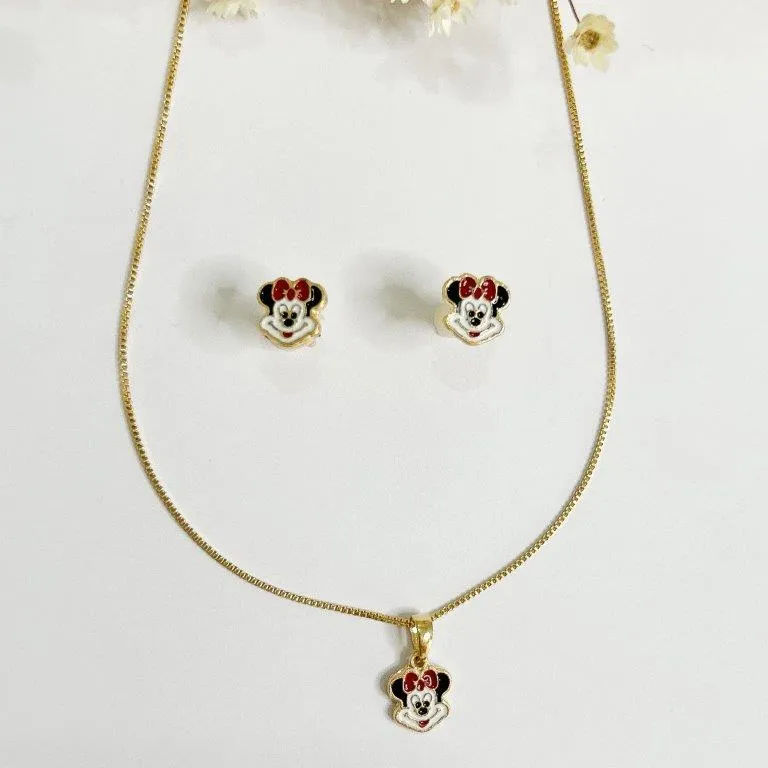 Conjunto Infantil Resinado Minie