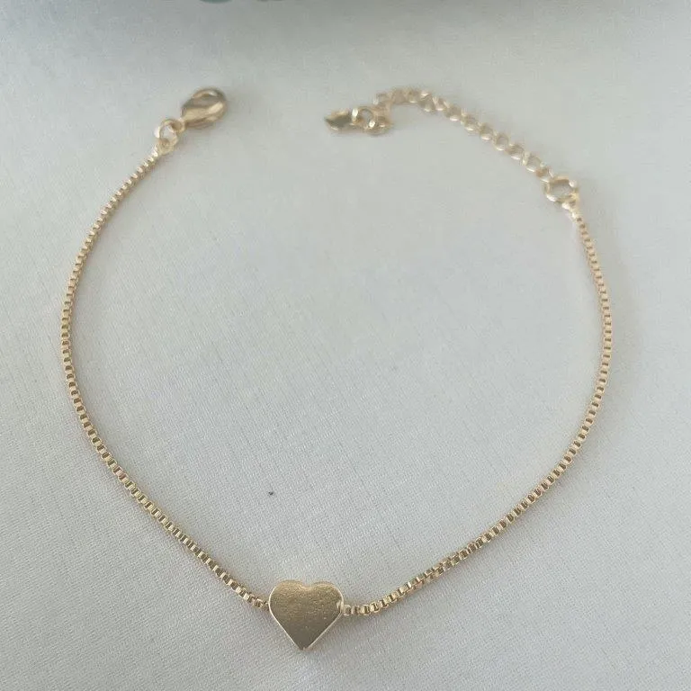Pulseira Coração Pequeno Cheio