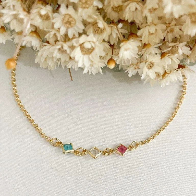 Pulseira Infantil Triangulo Colors