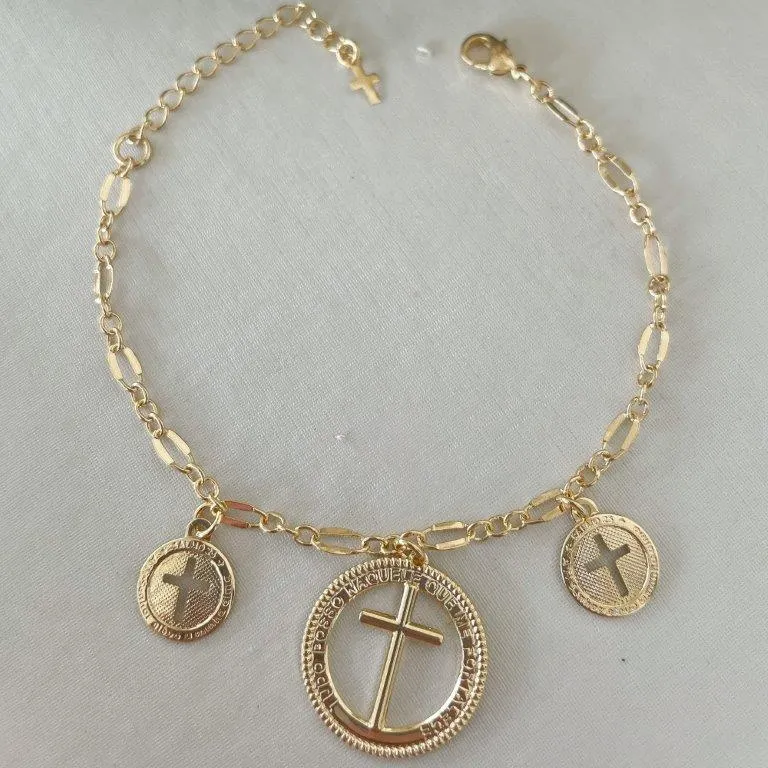 Pulseira Pingentes Fe