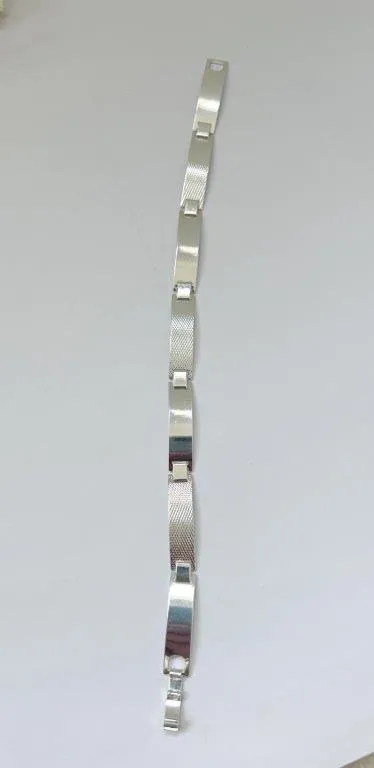 Pulseira Masculina Chapa Lisa e Fosca