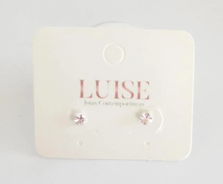 Brinco Ponto de Luz Rosa Baby