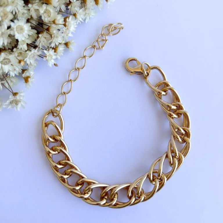 Pulseira Elos Duplos Grande