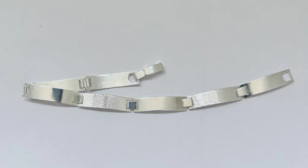 Pulseira Masculina Chapa Lisa e Fosca