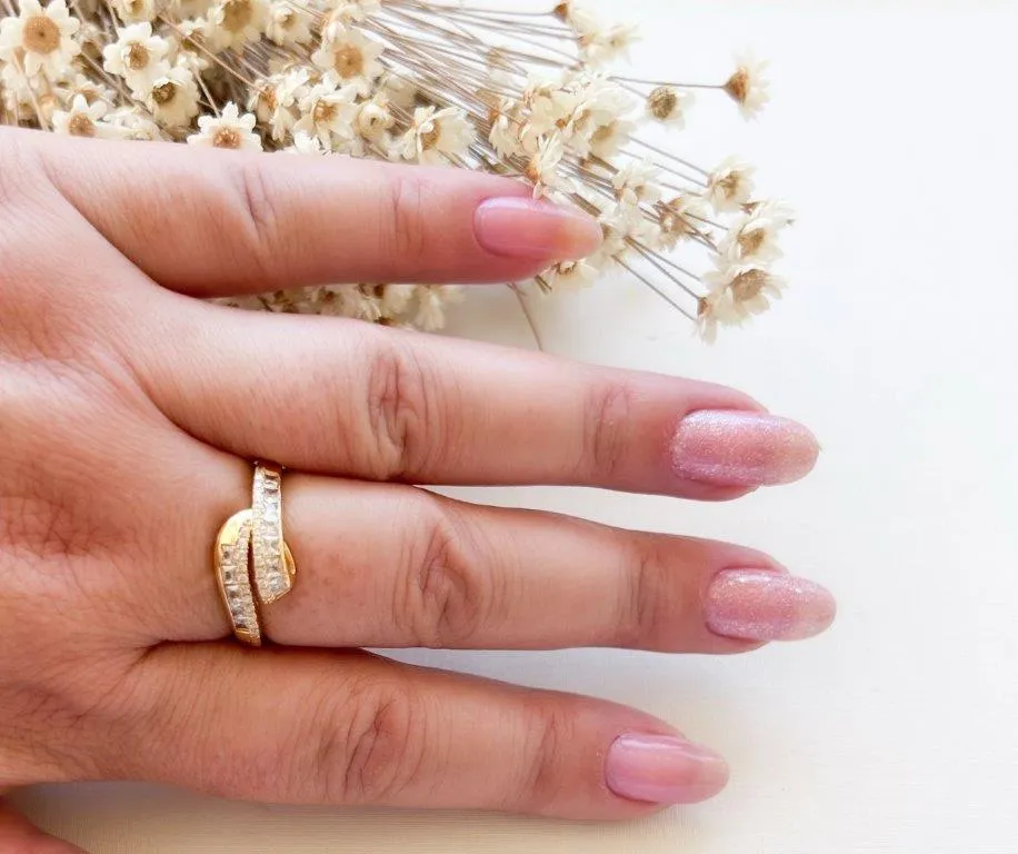 Anel Ondas Baguete e Microzirconias