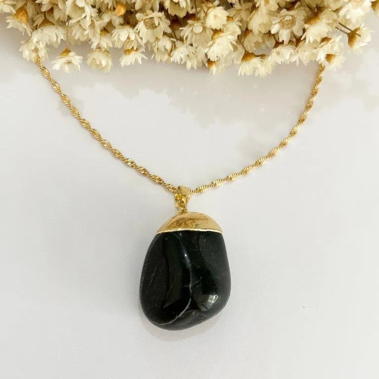 Colar Agata  Negra
