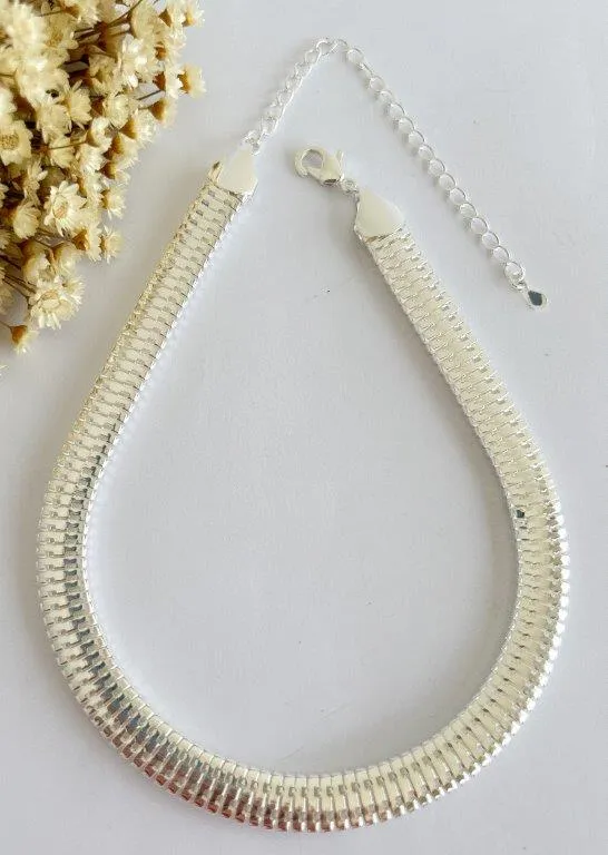 Colar Chocker Malha Dupla 10mm