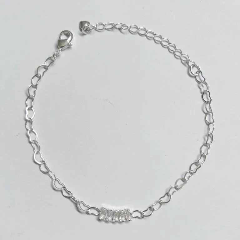 Pulseira 5 Baguetes  Cristais