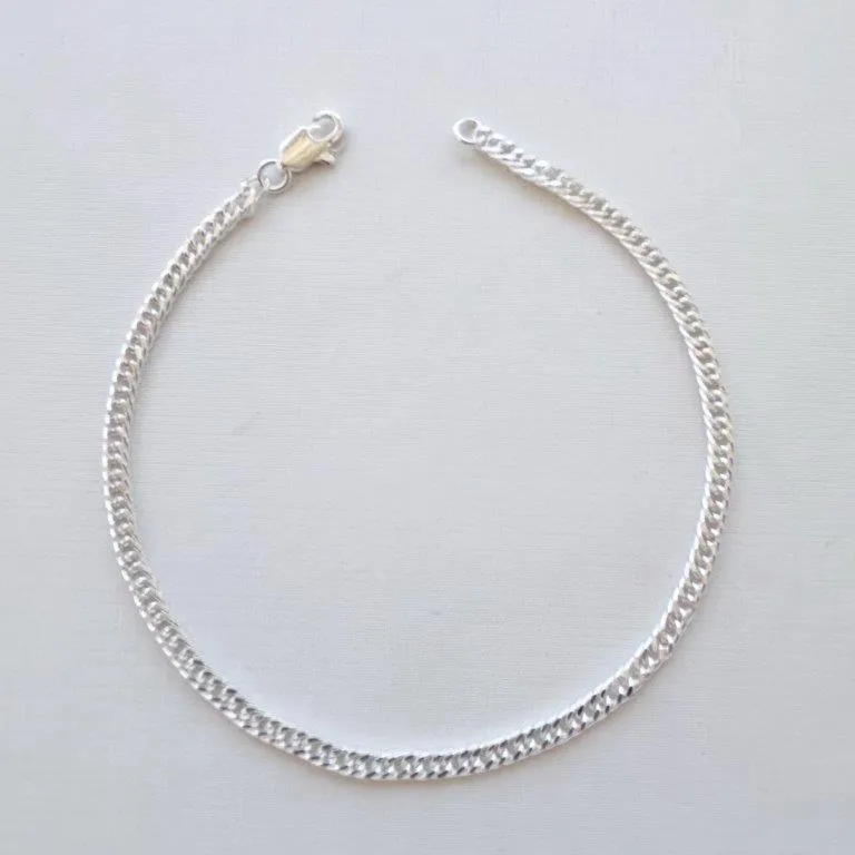 Pulseira Masculina Groumet Elos Duplos