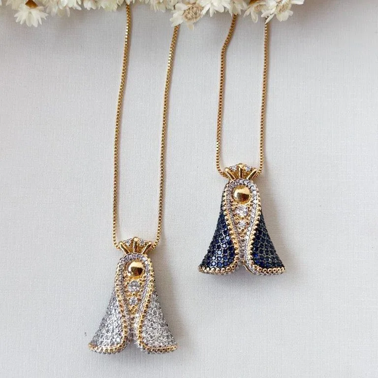 Colar Nossa Senhora Luxo Ambos os Lados