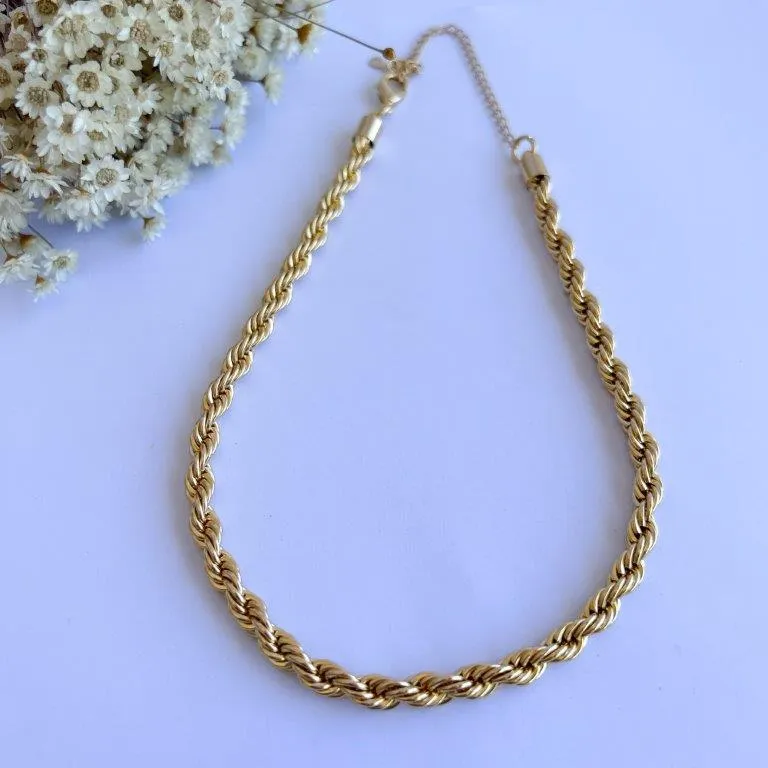 Colar Chocker Cordão Baiano 6mm