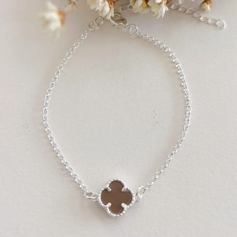 Pulseira Trevo Mocha Mousse