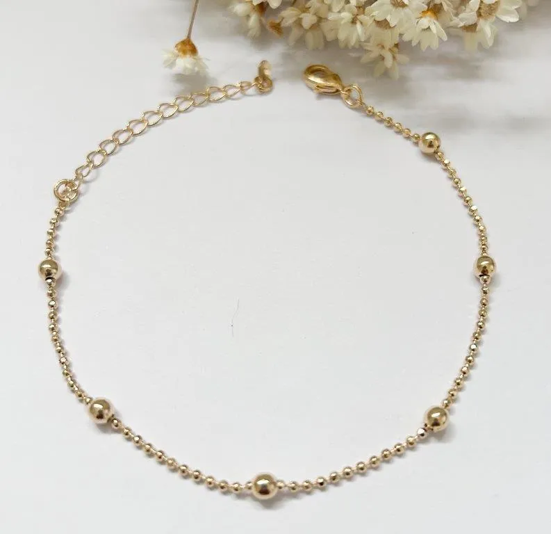 Pulseira Esferas Grandes e Pequenas