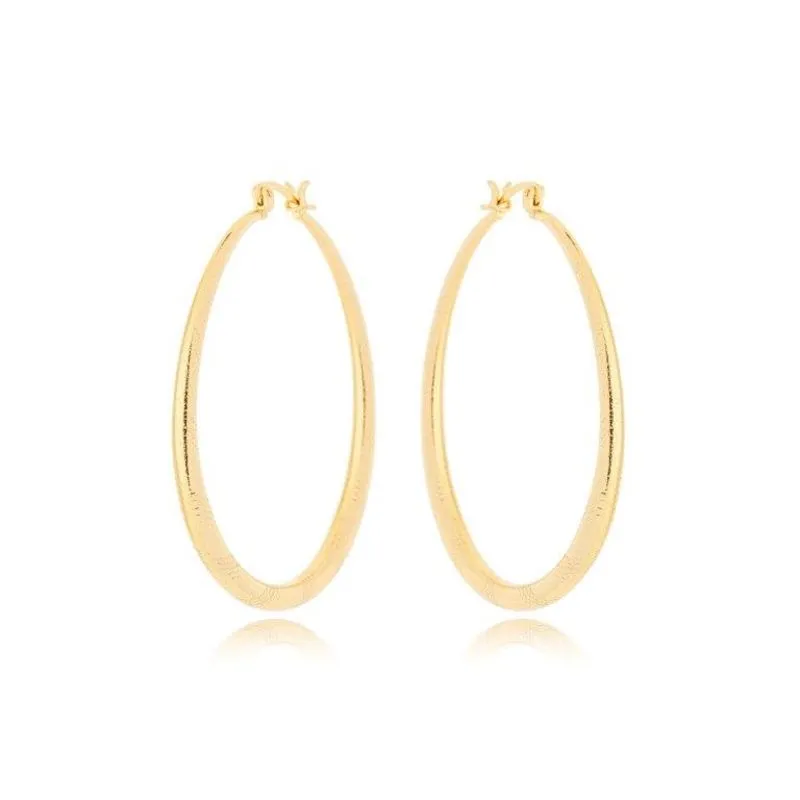 Brinco Argola Click com Detalhes 5cm