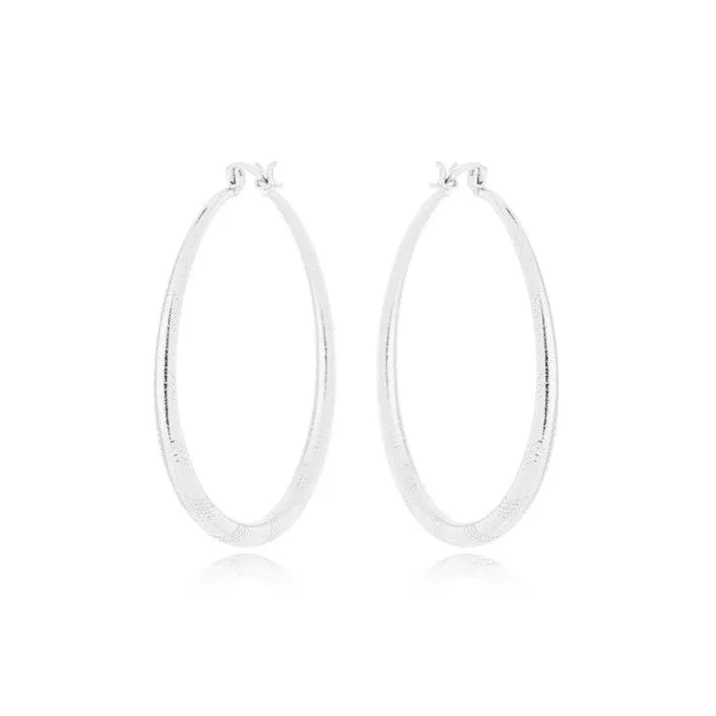 Brinco Argola Click com Detalhes 5cm