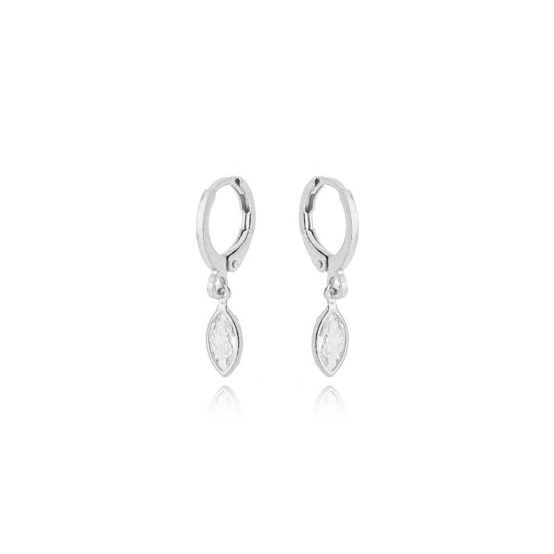 Brinco Argola 1 Zirconia Balão