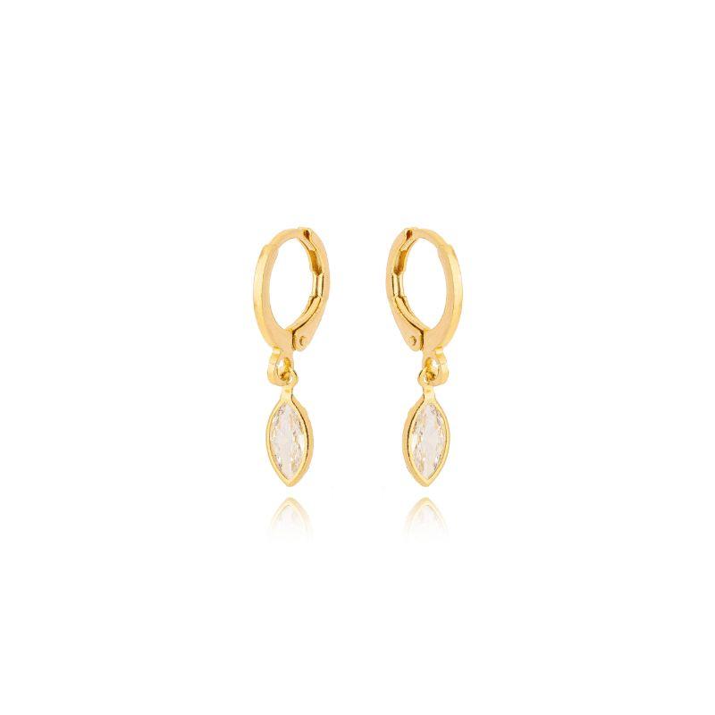 Brinco Argola 1 Zirconia Balão