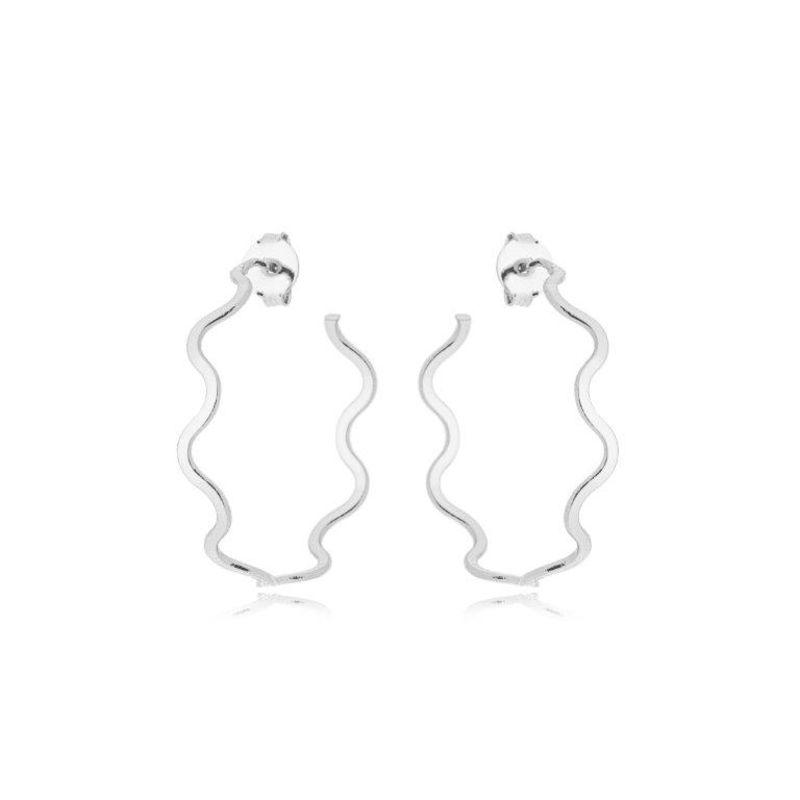 Brinco Argola Ondas 3,5cm