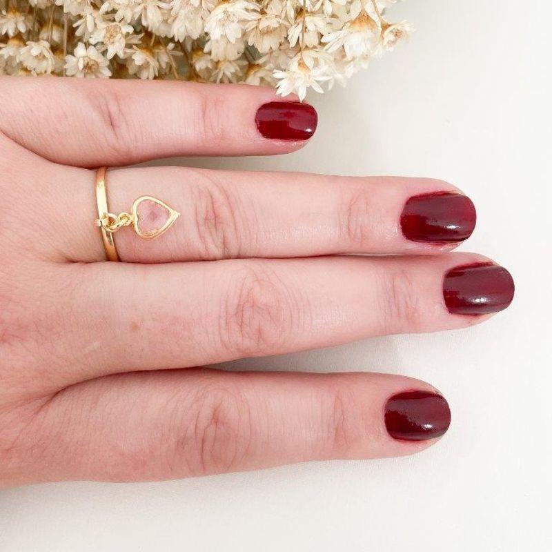 Anel Pingente Coração Colors