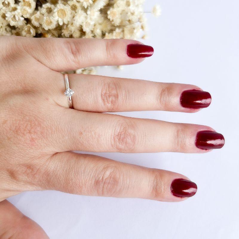 Anel Ponto de Luz 3mm 4 Garras