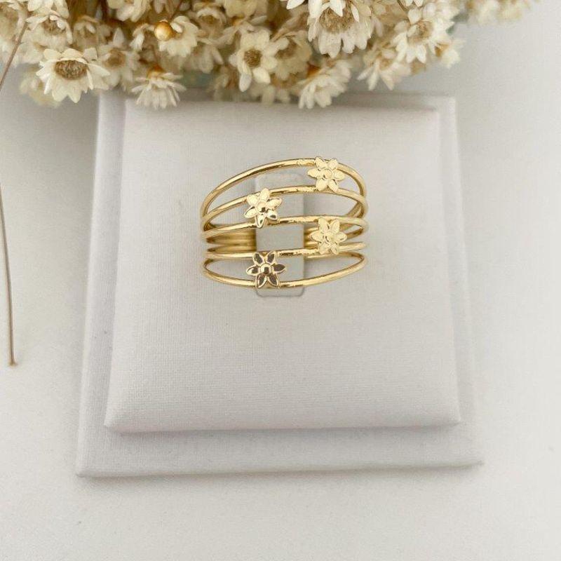 Anel Quarteto de Flores