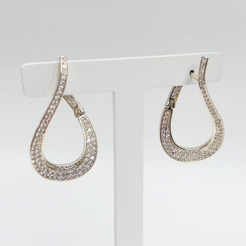 Brinco Argola Gota Organica Luxo