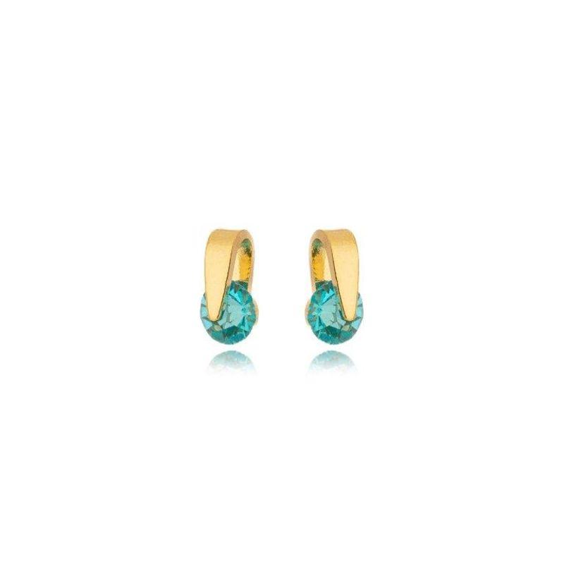 Brinco Chapa e Zirconia Redonda M