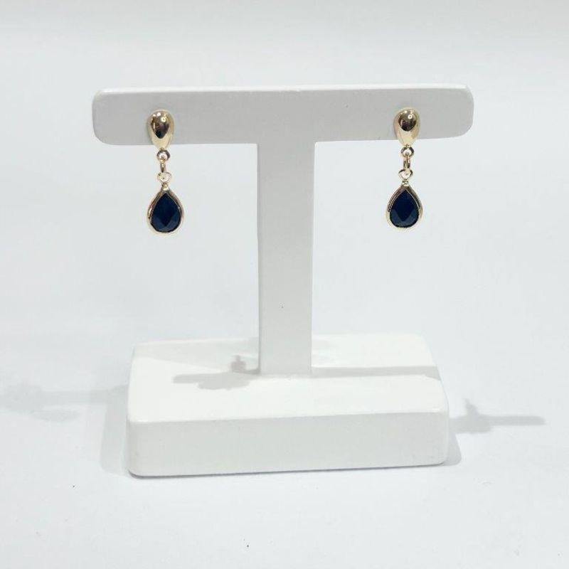 Brinco Pedente Gota de Luz Ouro