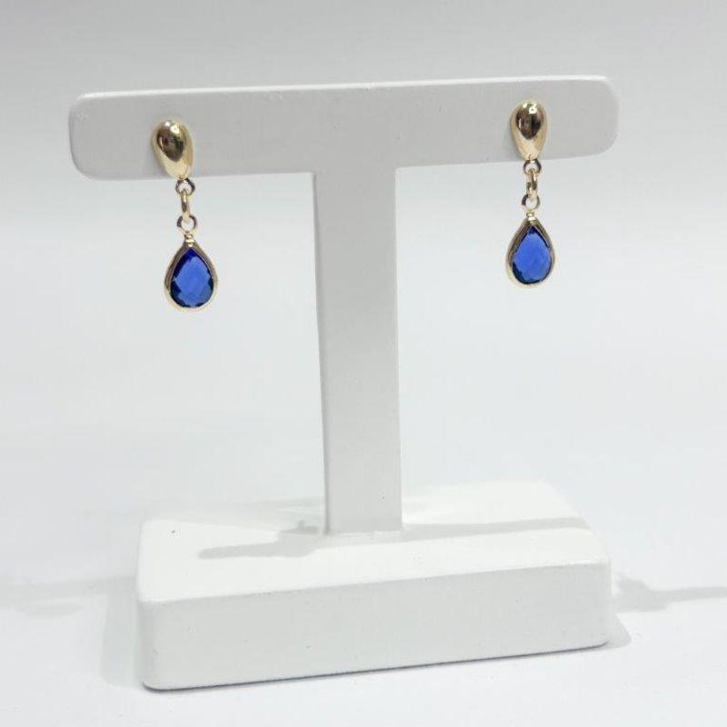 Brinco Pedente Gota de Luz Ouro