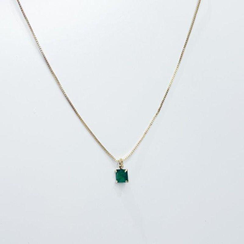 Colar Ponto de Luz Quadrado 6x6mm