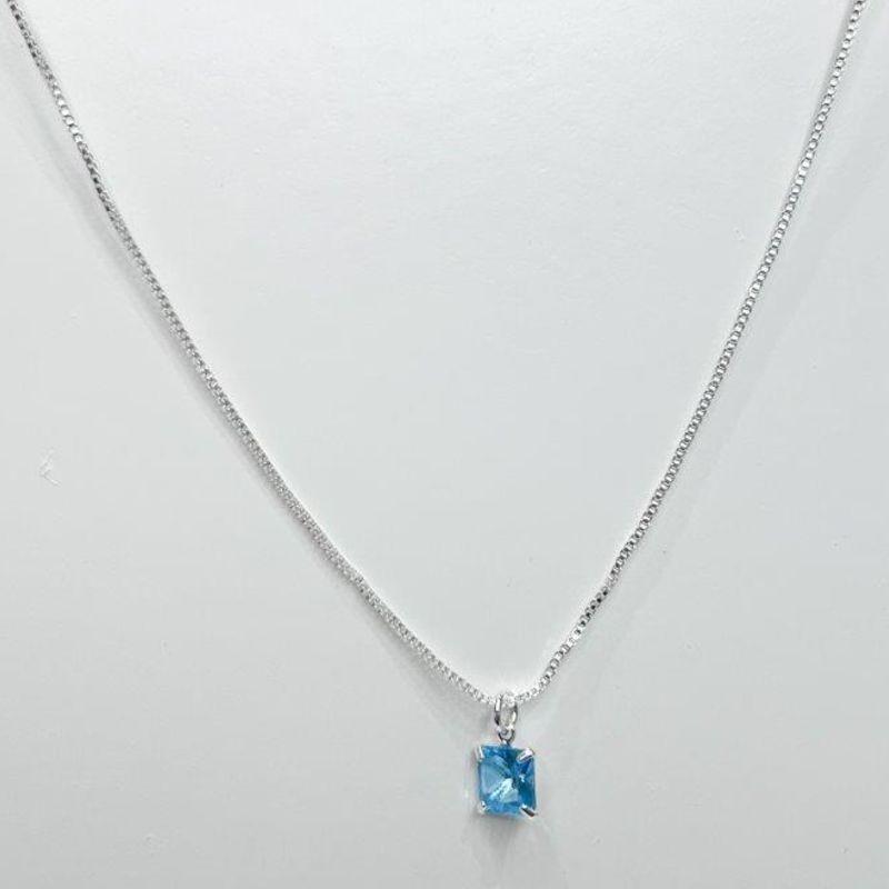 Colar Ponto de Luz Quadrado 6x6mm